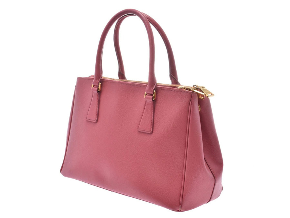 Prada Saffiano leather handbag strap pink